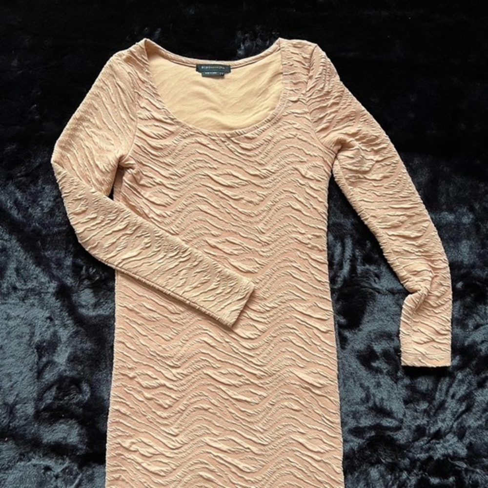 BCBG DRESS Long‎ Sleeve Short Dress, Mauve, Size Small